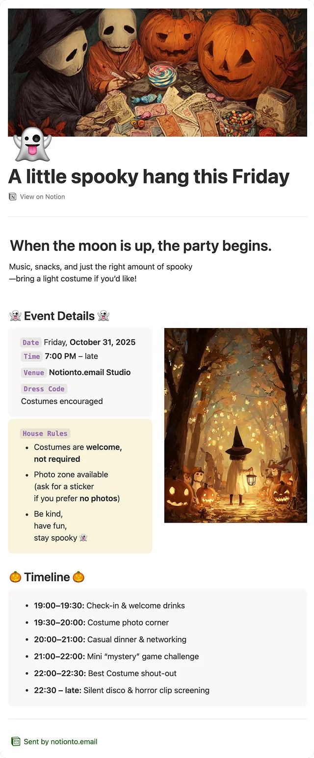 Halloween Event Invitation